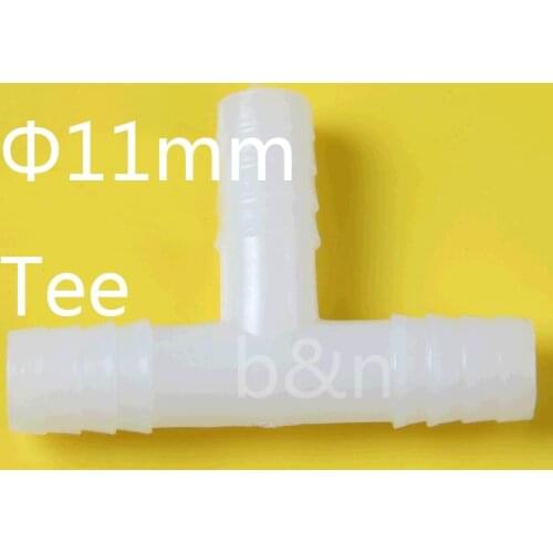 11mm dia. HME-SM Plastic straight three-way Barbed joint Pagoda tee joint adapter hose coupling T connector Barb fitting