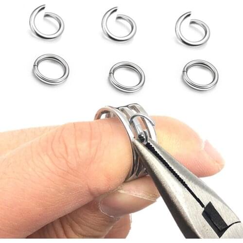 200pcs/lot Open Jump Rings Slive Split Ring Connection For DIY jewelry Making Necklace Bracelet Material Supplies 6/7/8/10mm
