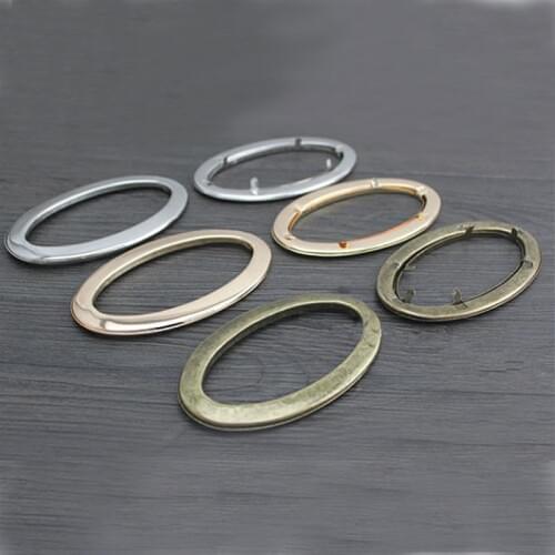 3 3/4inch (Inner diameter 95mm) Silver handbag handle oval cut out bag handle