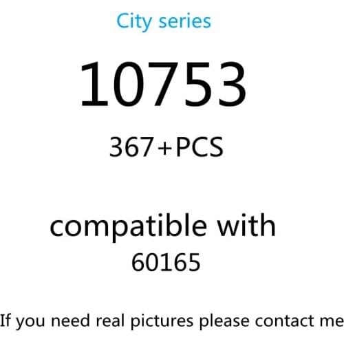 367PCS 10753 Building Block Toy City Series 60165 Assembled Building Blocks Childrens Toy Gifts