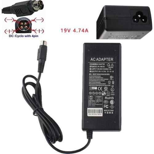 4-Pin 19V 4.74A AC/DC Adapter For FSP GROUP FSP090-DMBB1 9NA0900510 FSP090DMBB1 Getac V200 G2 M220 A790 X500 Toughbook Laptop