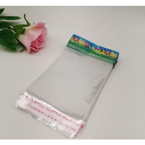 500pcs Toys Card Head Transparent Plastic Bag Opp Bags Self Adhesive Gift Bags for Storage Bag Toy with Hanging Hole Packing Bag