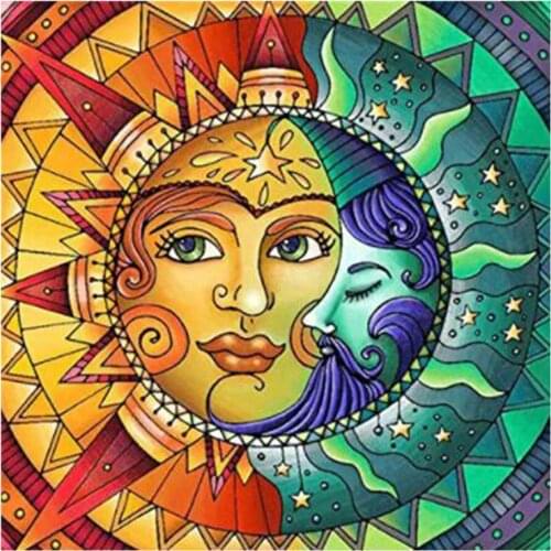 5D DIY Diamond Painting Landscape Full Drill Round Diamond Embroidery Cross Stitch Kit Mosaic Picture Rhinestone Decoration Gift