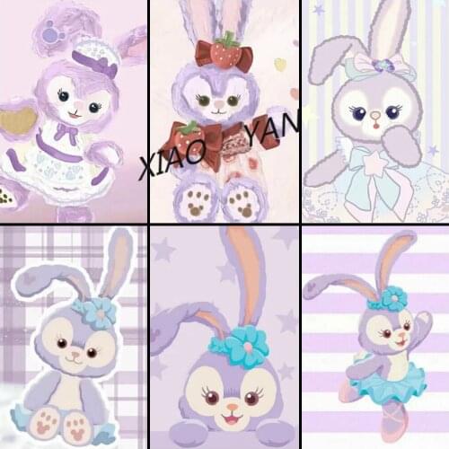 Disney 5D DIY Diamond Painting Star Dailu Rabbit Full Circle Diamond Embroidery Handicrafts Home Decoration Ornaments