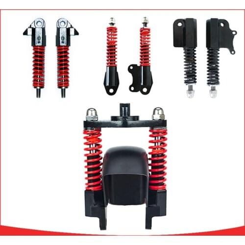 Electric Scooter Front Wheel Shock Absorber 8 / 10 Inch Folding Car Hydraulic Spring Shock Absorber Nut Fender