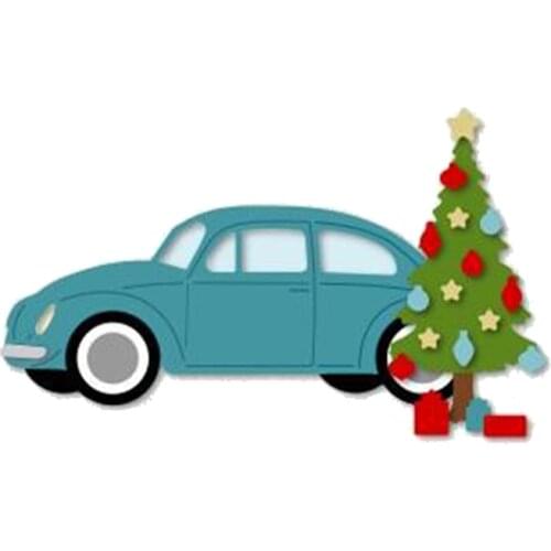 Car And christmas Tree Metal Cutting Dies For DIY Scrapbooking Album Embossing Paper Cards Making Crafts Supplies 2019Dies