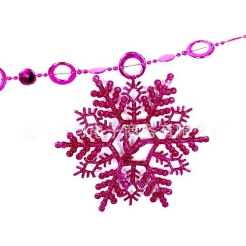 Free shipping Colorful Christmas snowflake pendant piece string new year christmas decoration lembrancinhas enfeites de natal