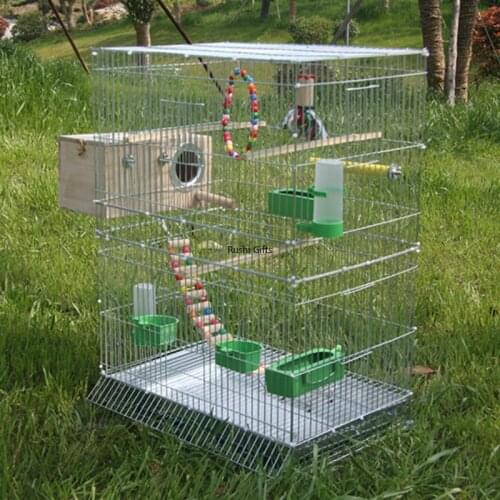 Large Bird Cages for Parrots Parakeet Octopus Metal Birdhouse Heightened Breeding Cage Bird Kages Bird Nest Pigeon Supplies