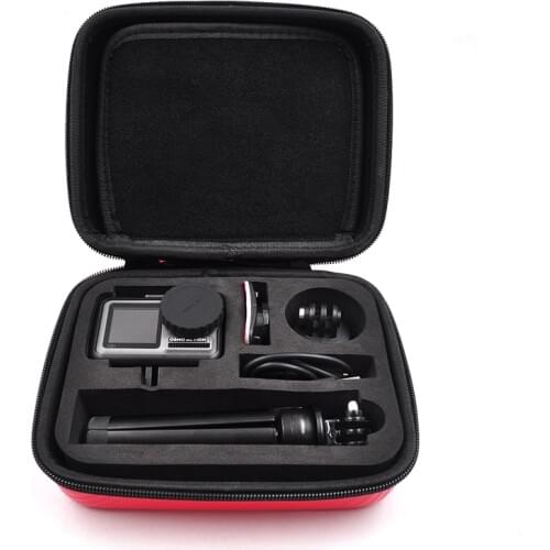 Portable case action camera bag PU waterproof case box for dji osmo action camera Accessories