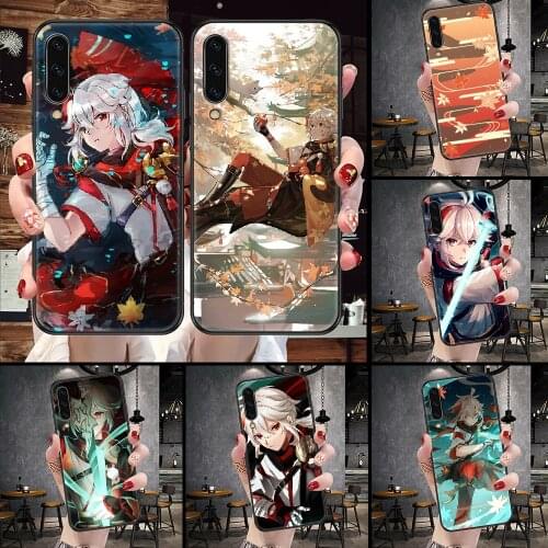 Genshin Impact Kaedehara Kazuha Phone case For Samsung Galaxy A 3 5 7 8 10 20 21 30 40 50 51 70 71 E S 2016 2018 4G black art
