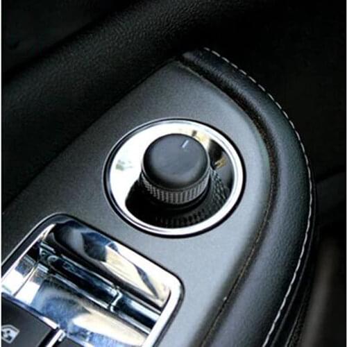 For Opel Mokka Chevrolet Cruze Malibu Buick Excelle Stainless steel Rearview Mirror Switch Knob Decoration sequins Car styling