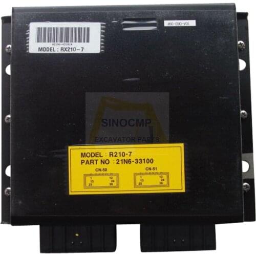 Robex 210-7 R210-7 ECU Controller 21N6-33100, Control Unit for Hyundai Excavator CPU Box, 1 year warranty