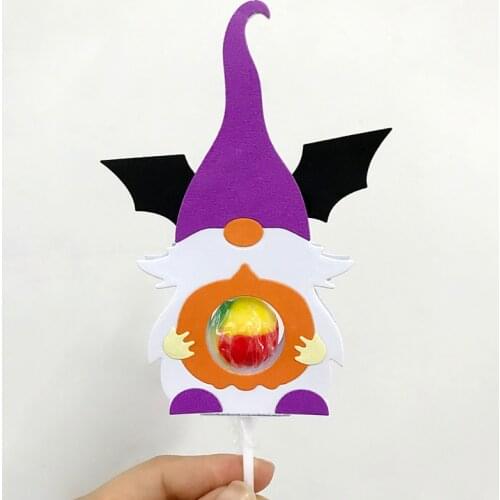 Halloween Craft Metal Cutting Dies Cut Die Mold Gnome Lillipop Holder Scrapbook Paper Craft Knife Mould Blade Punch Stencils