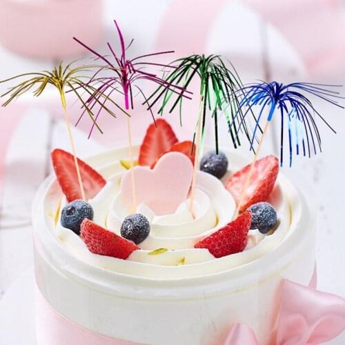 Cocktail Fireworks Drinking Picks Sticks Wedding Halloween Party Decoration Supplies Drink cake Fruit Fork Dessert Salad Stick