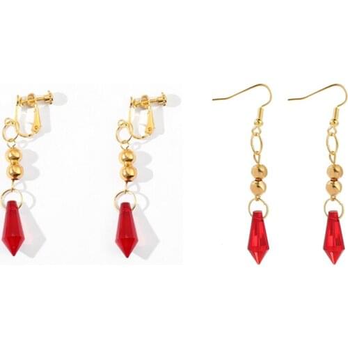 MD1167 DMLSKY Anime Enamel Ear Studs Stud Earrings for Women Fashion Piercing Earrings Jewelry Pendients