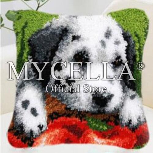 Cartoon carpet embroidery cushions cross-stitch pillow tapestry latch hook kits embroidery carpet Gift for Children Dalmatians