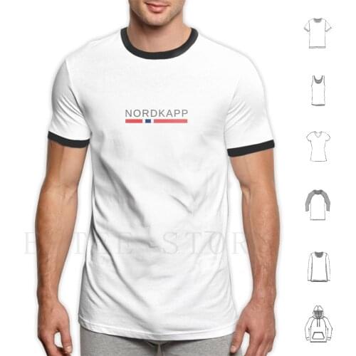 Nordkapp | North Cape T Shirt Men Cotton 6Xl Nordkapp Norway Norwegian Official Designed In Norway Norwegian Designers The
