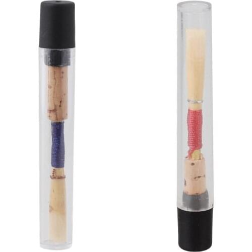 New Red/blue Handmade Oboe Reeds Cork Reed Medium W/Case