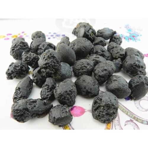 100g Natural Black Meteorites & Tektites Jewelry Specimens
