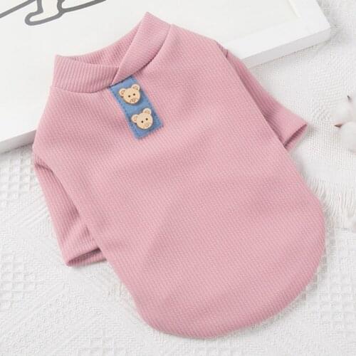 Pet Dog Clothing Cotton Soft Pullover Dog Shirt for Dog Clothes Costume Cotton French Bulldog Warm Jacket Sweatshirt