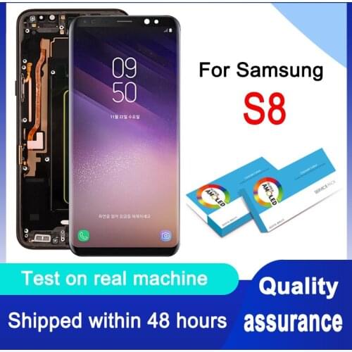 Original 5.8" Super AMOLED For Samsung Galaxy S8 Display Touch Screen Digitizer Assembly G950 G950F LCD Replacement