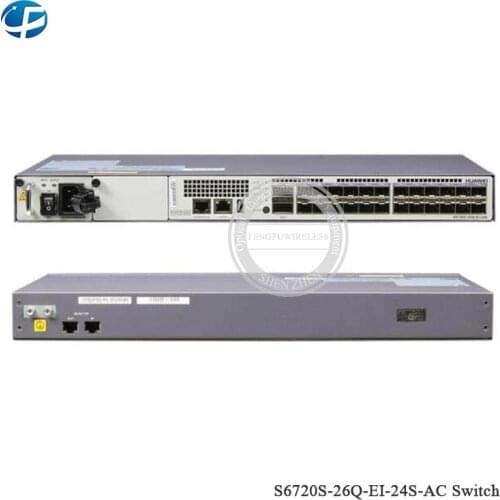 Hua wei S6720S-26Q-EI-24S-AC Ethernet switch 24 x 10 GE SFP+, 2 x 40 GE QSFP+ ports 26Q-EI-24S-DC gigabit switch