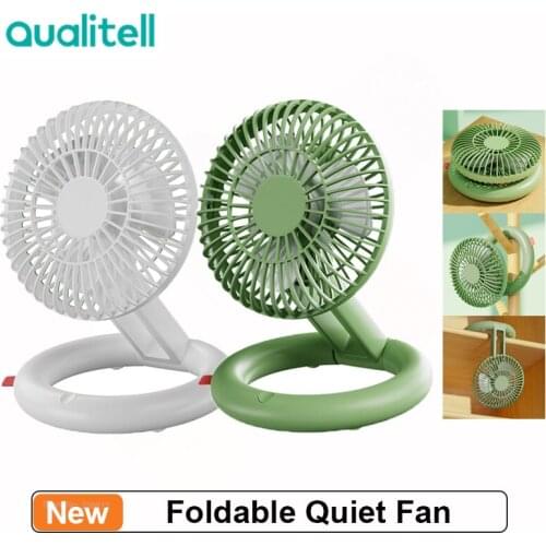 Youpin Foldable Quiet Fan Three Gears Adjustable Portable USB Charging Indoor Fan Folding Desktop Fan for Bedroom Home Dormitory