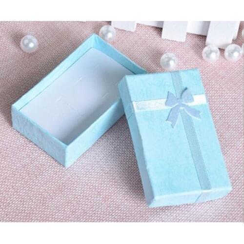 Jewelry Box Earrings Necklace Rings Gift Box Packaging High Quality Paper Jewelry Display with White Sponge