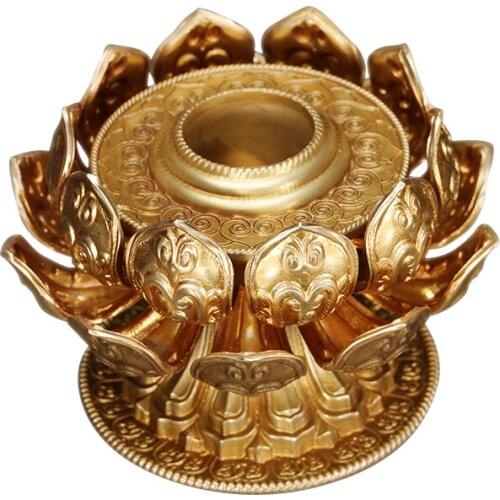 Tibetan Buddhism Supplies Pure Copper Ancient Gold Tantra Ritual Instruments