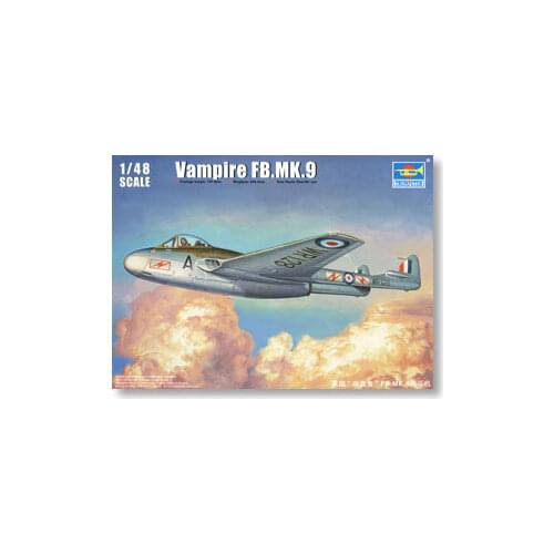 Trumpeter 1/48 scale model 02875 de Havillon Vampire FB Mk.9 Fighter Bombera