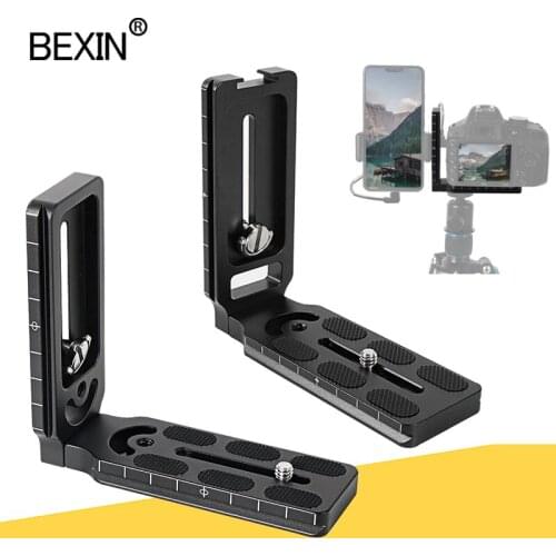 Universal Camera L Bracket Plate Quick Release Plate L Shape Plate for SLR Mount Adapter Holder for CamFi Controller Arca Camera
