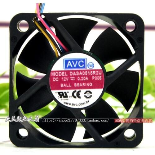 AVC DASA0515R2U P005 Server Cooling Fan DC 12V 0.2A 45x45x15mm 4-Wire