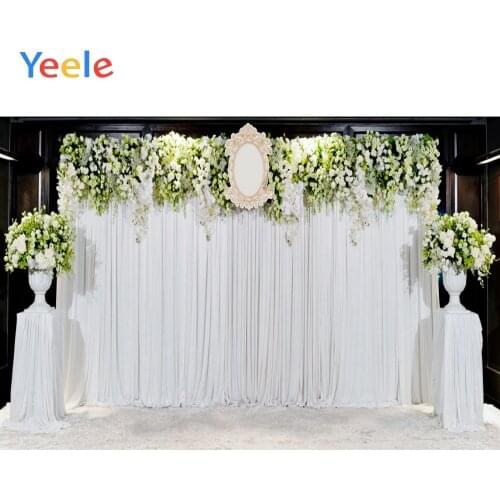 Yeele Wedding Photocall Curtain Wall Flowers Wall Photography Backdrops Personalized Photographic Backgrounds For Photo Studio