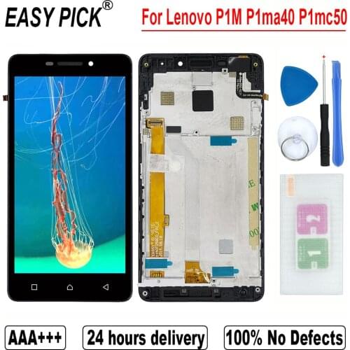 For Lenovo P1M P1ma40 P1mc50 LCD Display Touch Screen Digitizer Assembly Free Tools For Lenovo P1M Dual Sim LCD Screen