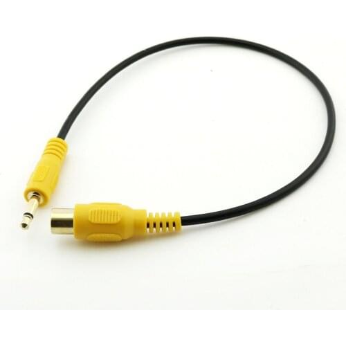 1pcs 3.5mm Mini Mono Male to RCA Female Video Cable for Car DVR Camcorder Camera 1FT