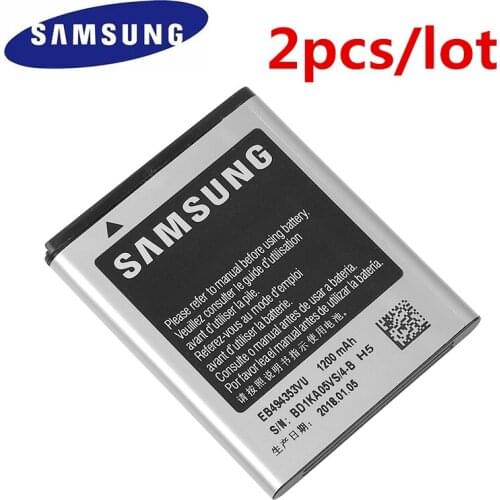 2pcs/lot Original Samsung Battery For SAMSUNG S5330 GT-S5570 i559 S5570 S5232 C6712 S5750 Genuine Battery EB494353VU 1200mAh