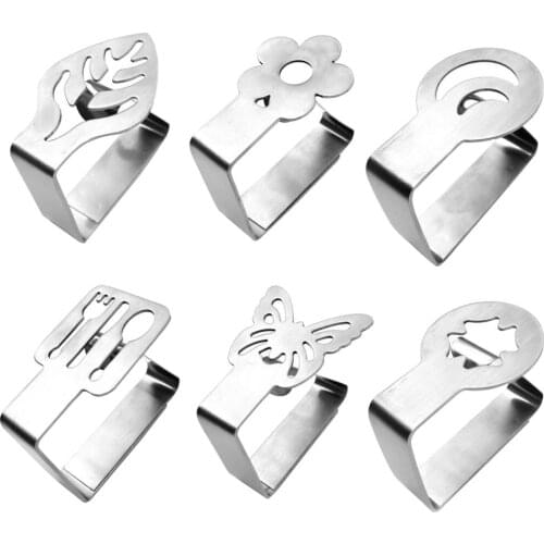 Picnic Tablecloth Clips Stainless Steel Outdoor Table Cloth Holder Table Cover Clips Clamps 4 Packs