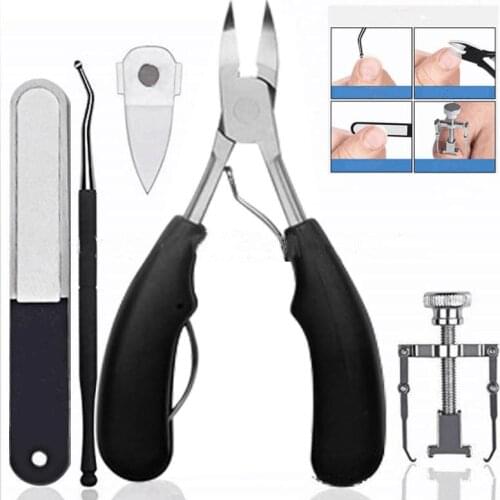 5PCS Ingrown Toe Nail Recover Tool Nail Clippers Trimmer Cutters For Manicure Ingrown Toenail Cuticle Scissor Nail Tool LJ17