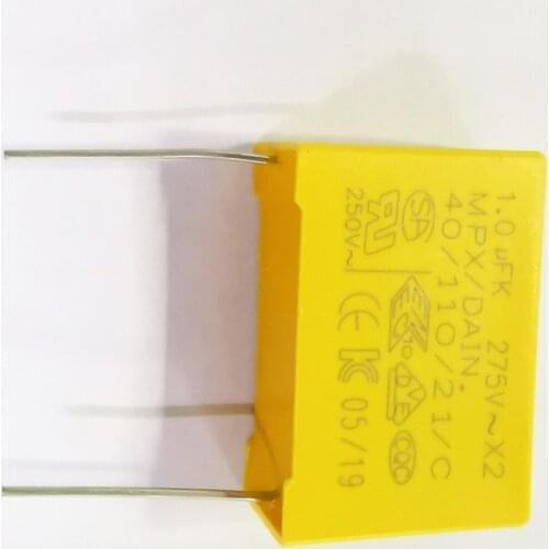 5pcs/lot X2 Safety capacitors 27.5mm 275VAC 275V 1.2uf 2uf 2.2uf 3.3uf 1.5uf 1uf 1000nF 1200nf Polypropylene film capacito