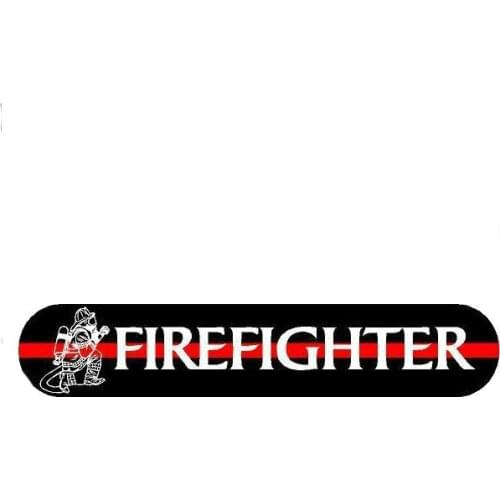 Creative Car Sticker Accessories Fireman Vinyl PVC 13cm*2cm Motorcycle waterproof Windshield car Window Car Styling Decal