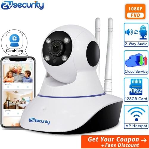 1080P Wireless Home Security IP Camera Two Way Audio Night Vision Pan Tilt Zoom CCTV Video Surveillance WiFi Camera CamHi