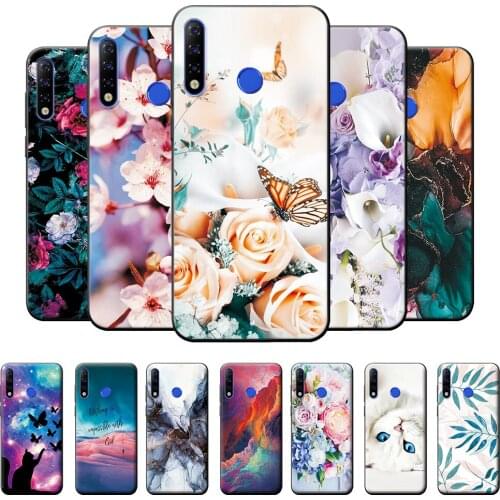 For Tecno Camon 12 Case Tecno Camon 12 Bumper Soft TPU Silicone Cover For Tecno Camon 12 Case Butterfly Back Cover Coque 6.52