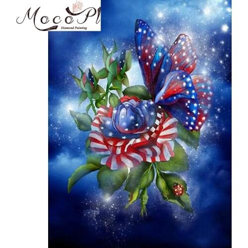 Flower,Diamond painting,Full Drills,Butterfly,Diamond Embroidery,Round/Square,Rhinestone,Needlework,Mosaic,DIY Gift,Home Decor