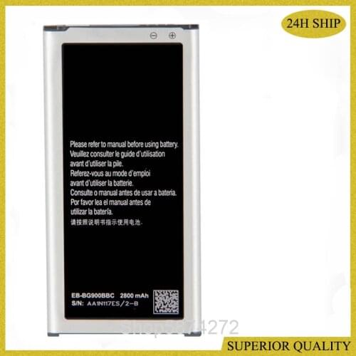 EB-BG900BBC Battery For Samsung S5 G900S G900F G900M G9008V 9006V 9008W 9006W G900FD EB-BG900BBU Phone Battery 2800mAh Battery