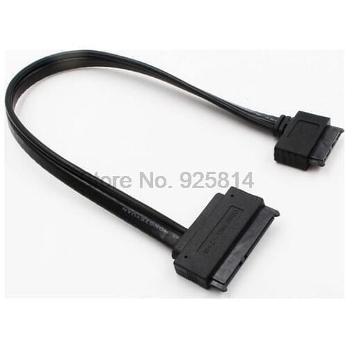 By dhl or fedex 100pcs High Speed Slimline SATA 3.0 Cable 6Gb/s SATA Power Cable to Molex Slim SATA 13 pin(7P+6P) to 7pin cable