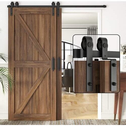 JACHOR 1200-4870mm Bypass Barn Door Slide Hardware скользящая дверь обходной канал верхний монтаж Роли орбитак аппаратура