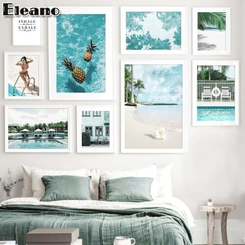 Canvas Painting For Living Room Modern Art Poster Prints Nordic Photo Wall Sexy Woman Landscape Aesthetic Room Decor Pineapple