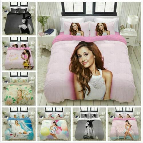 Ariana Grande Bedding Set 2/3Pcs Duvet Cover & Pillowcase(s) 3D Printed Quilt Cover Home Textile Gift