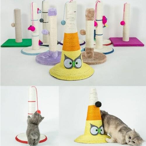 Cat Toys Climbing Sisal Frame Claw-Point Column Cat Post Frame Scratcher Toy Home Pet Products Crawl Tool Cat Grab Stand