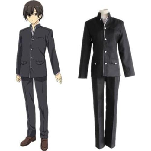 Otosaka Yuu cosplay costumes Japan and South Korea school uniform Japanese anime Charlotte animation clothing(Blazer+pants)